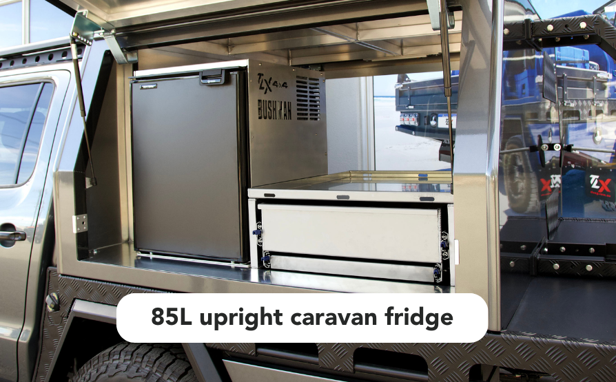 85L upright caravan fridge