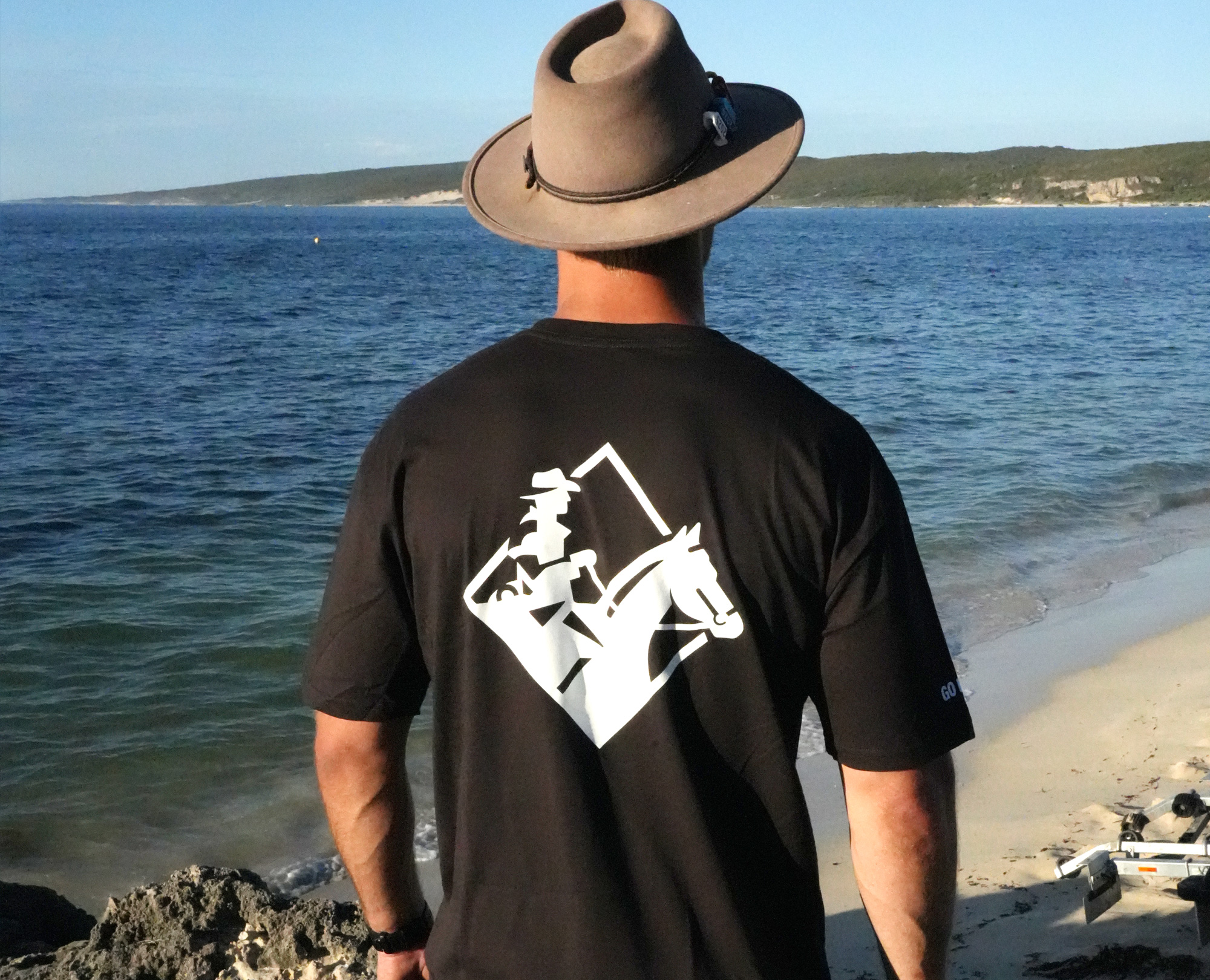 Bushman Camping T-Shirt - Coal - Image 6