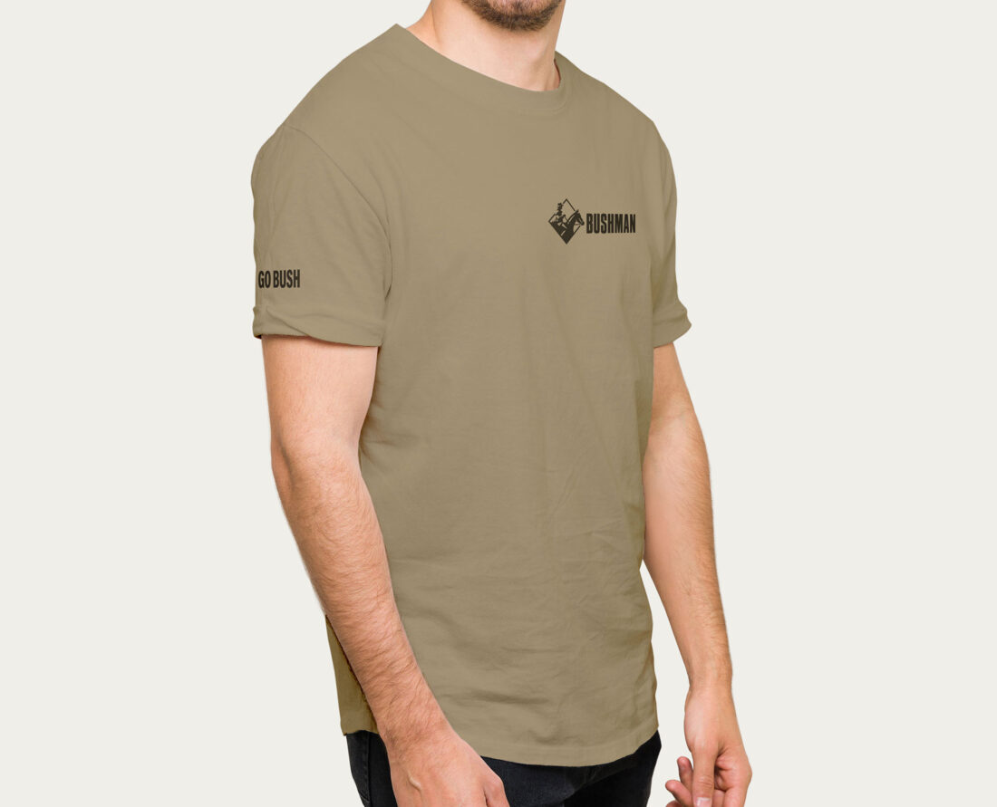 Bushman Camping T-Shirt - Sand